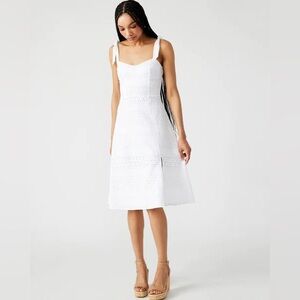 Steve Madden White Midi Dress